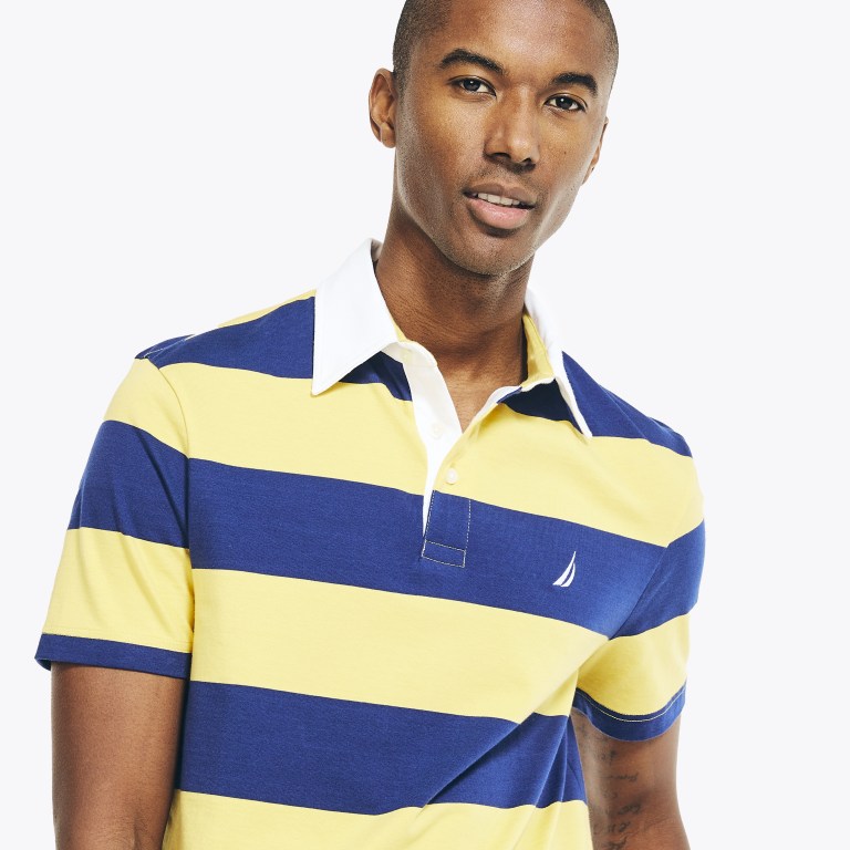 Camisa polo amarilla hombre outlet